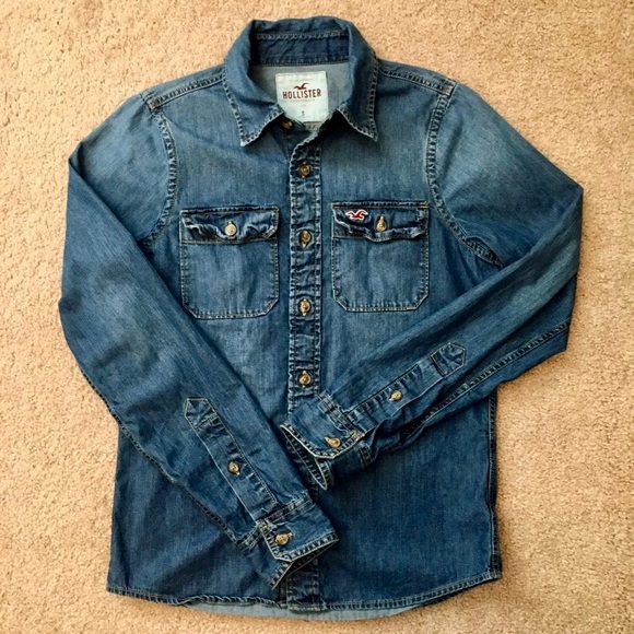 Hollister jean shirt Clearance